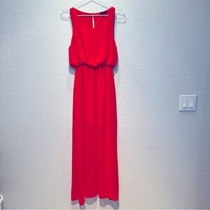 Red Maxi Dress Summer wedding Cocktail Outfit‎ size S